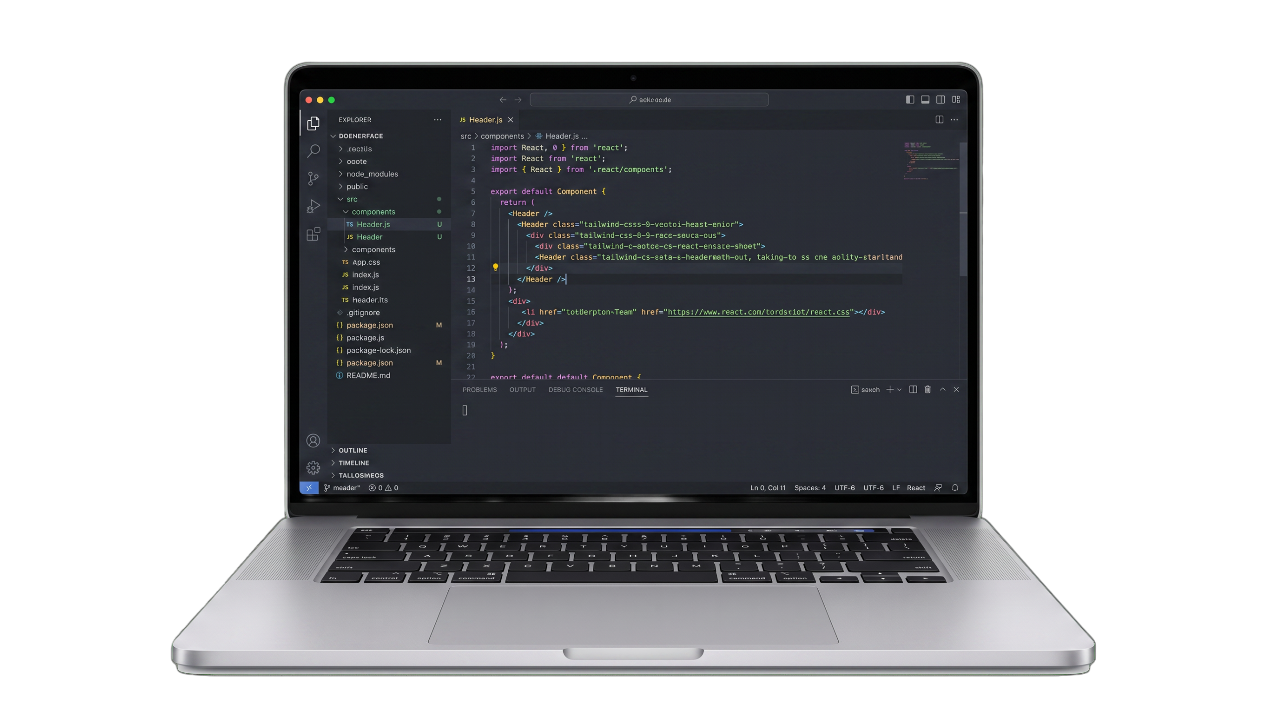 Google search performance mockup for a builder website